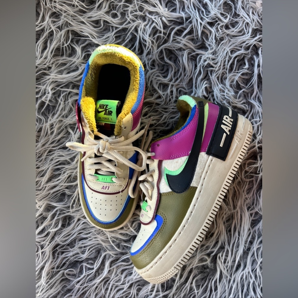 Nike Air Force 1 Shadow SE Shoes Cactus Flower Women's Size 7.5.